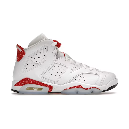 Kid's Air Jordan 6 Retro Shoes - White / Cool Grey / Medium Grey - Just For Sports