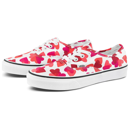Vans Authentic Valentine Hearts Shoes - White / Red - Just For Sports