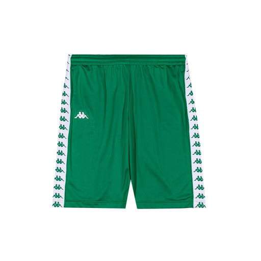 Kappa Men's 222 Banda Treadwellz Shorts - Green Tee / White - Just For Sports