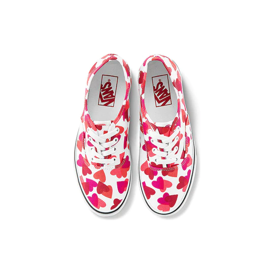 Vans Authentic Valentine Hearts Shoes - White / Red - Just For Sports