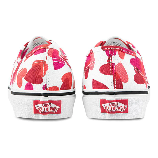 Vans Authentic Valentine Hearts Shoes - White / Red - Just For Sports