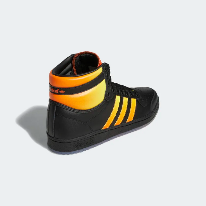 Adidas Men's Top Ten Hi Shoes - Core Black / Beam Yellow / Semi Impact Orange - Just For Sports