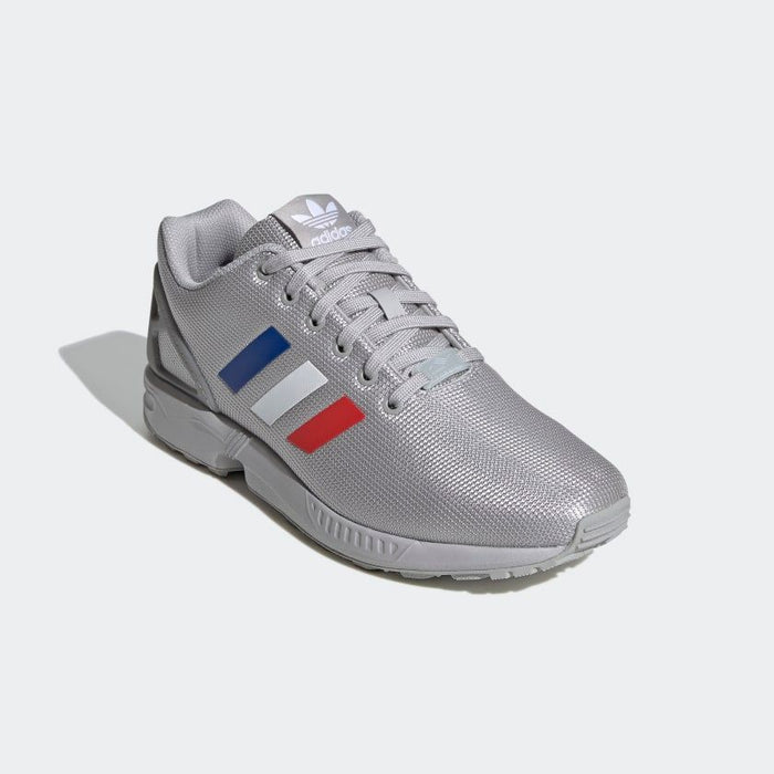 Adidas Men's ZX Flux Shoes - Grey / Royal Blue / Red - Just For Sports