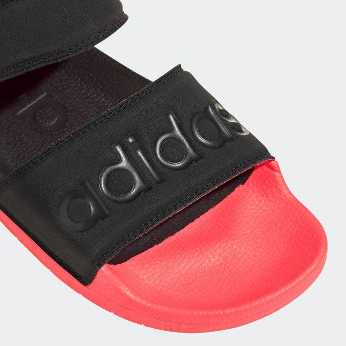 Adidas Women's Adilette Sandals - Core Black / Signal Pink - Just For Sports