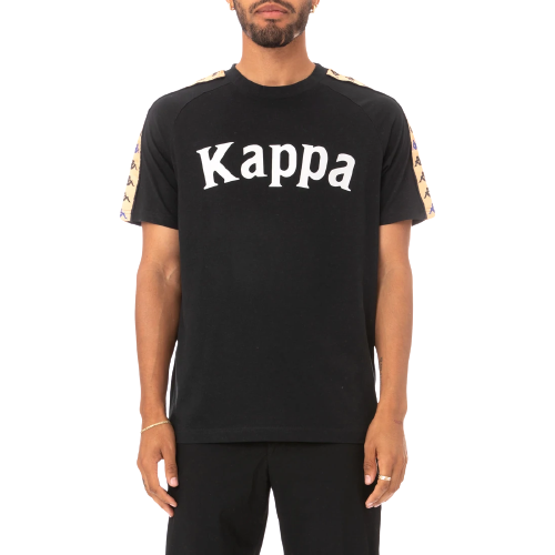 Kappa 222 Banda Deto T Shirt - Black - Just For Sports
