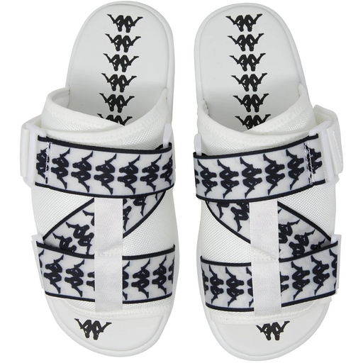 Kappa Banda Mitel 1 Sandals - White / Black - Just For Sports