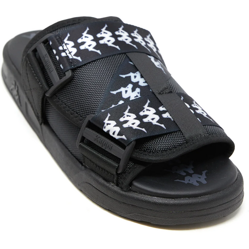 Kappa Unisex 222 Banda Mitel 1 Sandals - Black / White - Just For Sports