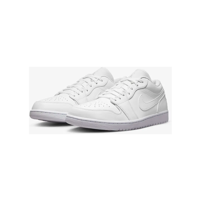 Nike Men's Air Jordan 1 Low Shoes - All White - Just For Sports
