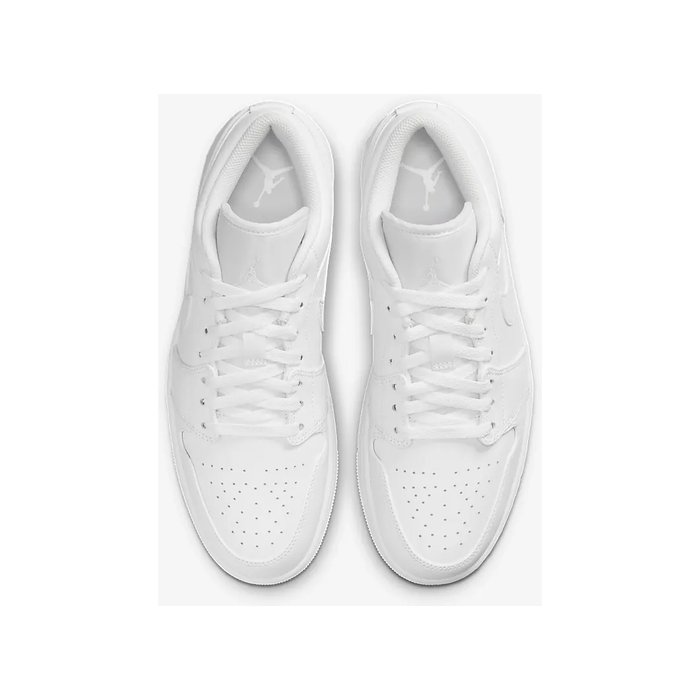 Nike Men's Air Jordan 1 Low Shoes - All White - Just For Sports