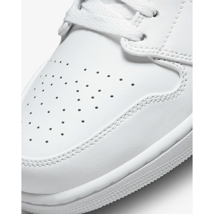 Nike Men's Air Jordan 1 Low Shoes - All White - Just For Sports