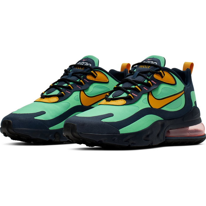 Nike Men's Air Max 270 React "Pop Art" Shoes - Green / Black / Yellow - Just For Sports