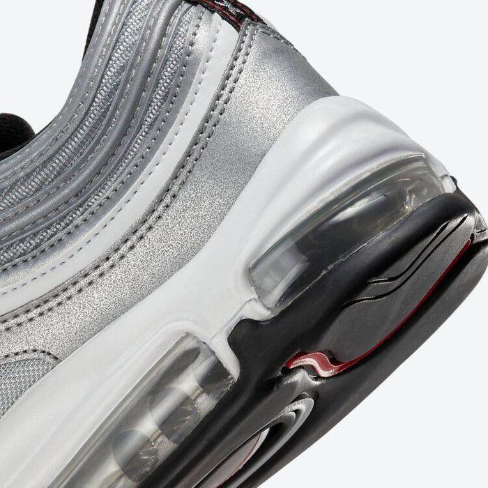 Nike Men's Air Max 97 OG Shoes - Metallic Silver / University Red / Black - Just For Sports