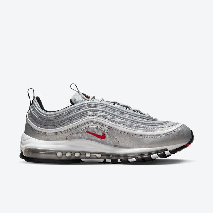 Nike Men's Air Max 97 OG Shoes - Metallic Silver / University Red / Black - Just For Sports