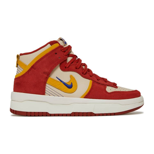 Nike Women's Dunk High Up Shoes - Cinnabar / Lapis / Sanddrift / Yellow Ochre - Just For Sports