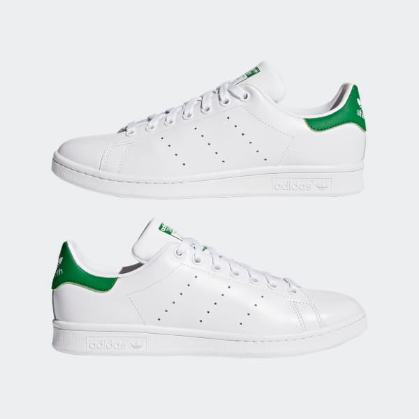 Adidas Men's Stan Smith Shoes - Cloud White / Core White / Green - Just For Sports