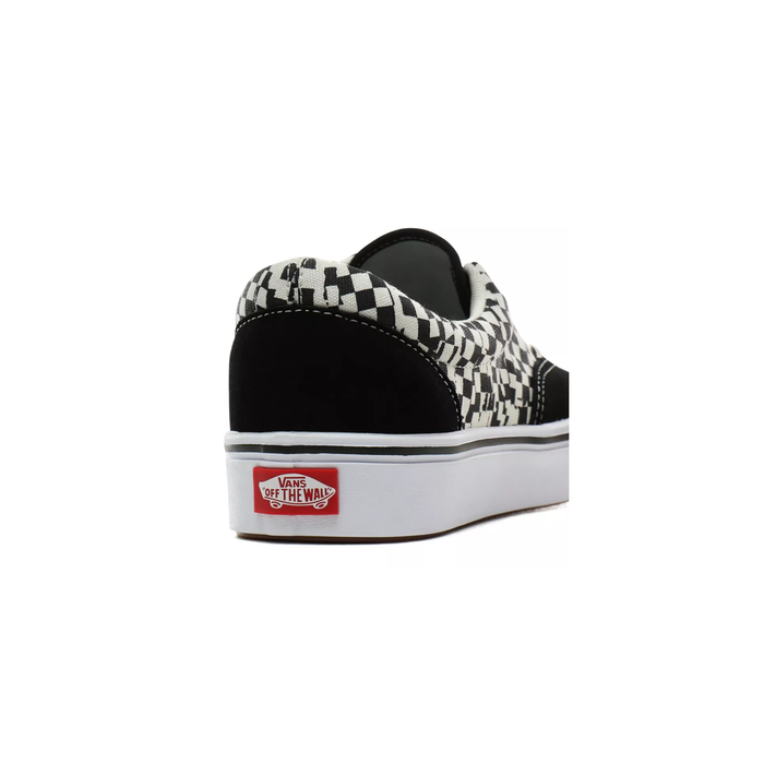 Vans Unisex Tear Check Comfycush Era Shoes - Black / True White - Just For Sports