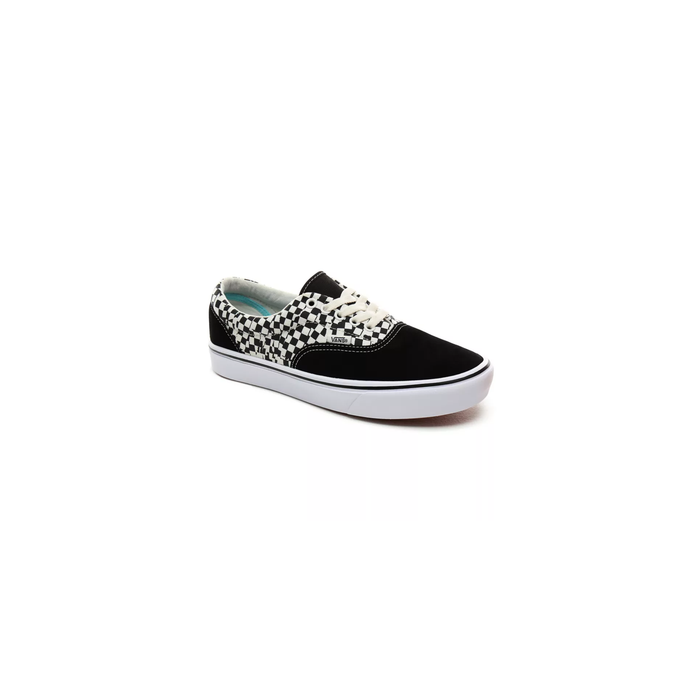 Vans Unisex Tear Check Comfycush Era Shoes - Black / True White - Just For Sports