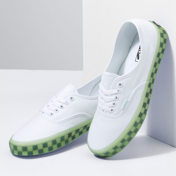 Vans Unisex Translucent Authentic Shoes - True White / Green Ash - Just For Sports