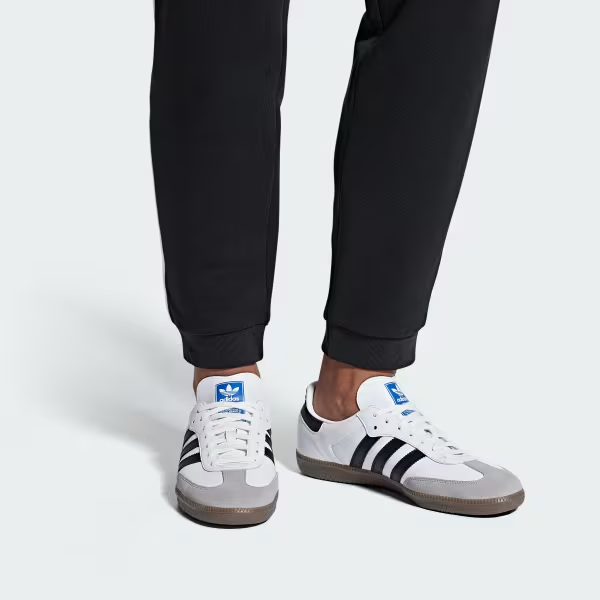 Adidas Men's Samba OG Shoes - Cloud White / Core Black / Clear Granite - Just For Sports