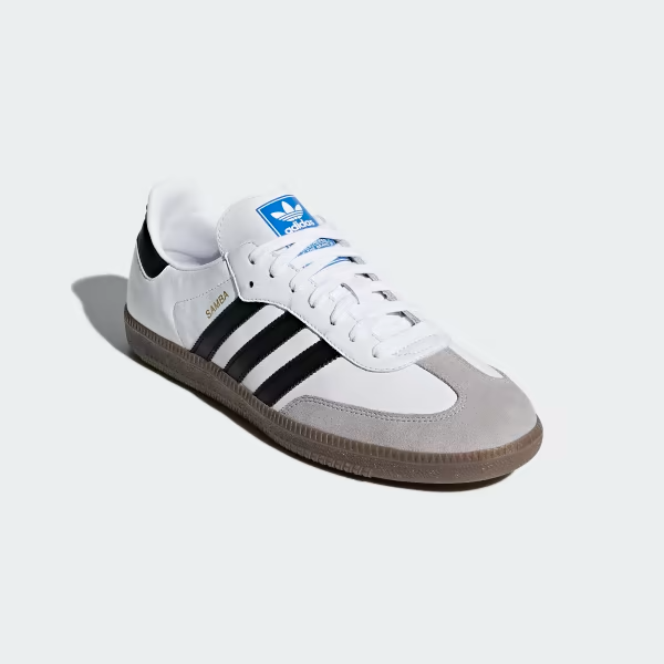 Adidas Men's Samba OG Shoes - Cloud White / Core Black / Clear Granite - Just For Sports