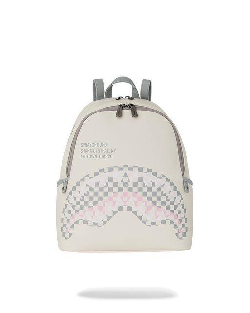 Sprayground Shark Central Dynamic Savage Backpack - Beige / White - Just For Sports