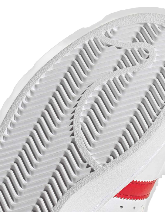 Adidas Men's Superstar Ii Shoes - Cloud White / Better Scarlet / Core Black - Just For Sports