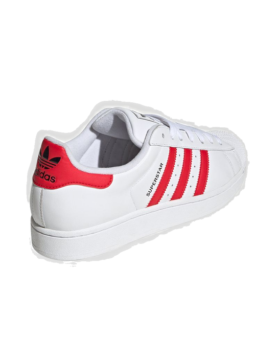 Adidas Men's Superstar Ii Shoes - Cloud White / Better Scarlet / Core Black - Just For Sports