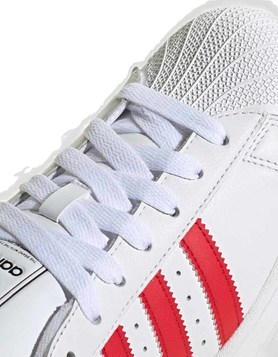 Adidas Men's Superstar Ii Shoes - Cloud White / Better Scarlet / Core Black - Just For Sports