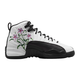 Nike Kids' Air Jordan 12 Retro GS Shoes - White / Black / Vivid Green / Lavender Mist