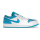 Nike Men's Jordan 1 Low Shoes - Aquatone / Celestial Gold / White