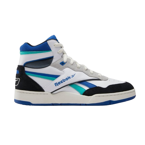Reebok BB 4000 II Mid - White / Black / Unleashed Green — Just For Sports