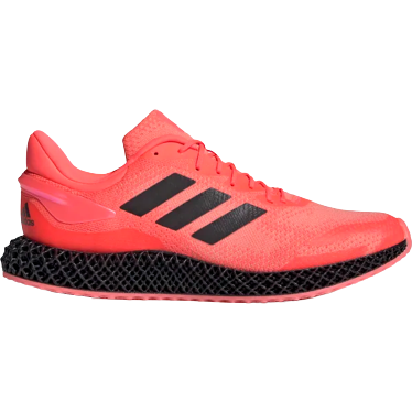 Adidas Unisex 4D Run 1.0 Shoes - Signal Pink / Core Black / Light Flash Orange