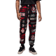 Nike Men's Jordan Essentials Printed Fleece Pants Apparel - Black / Varsity Red