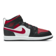 Nike Kids' Jordan 1 Mid PS Shoes - Black / White / Fire Red