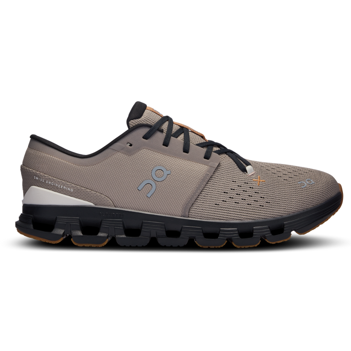 On Running Men's Cloud X 4 Shoes - Fog / Black