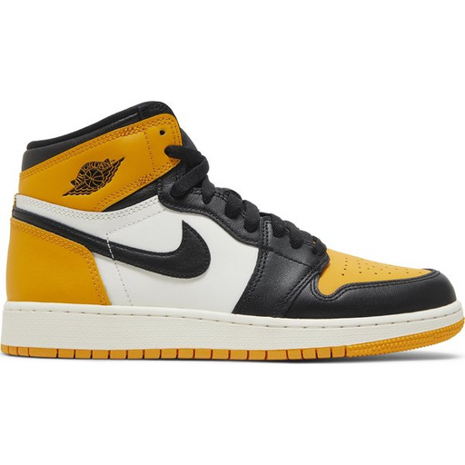 Nike Kids' Jordan 1 Retro High OG Shoes - Taxi Yellow / Black Sail Nike Kids' Jordan 1 Retro High OG Shoes - Taxi Yellow / Black Sail