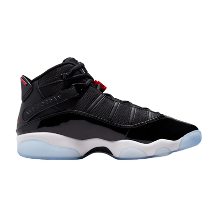 Nike Men's Jordan 6 Rings Shoes - Black / Gym Red / White / Icy Blue
