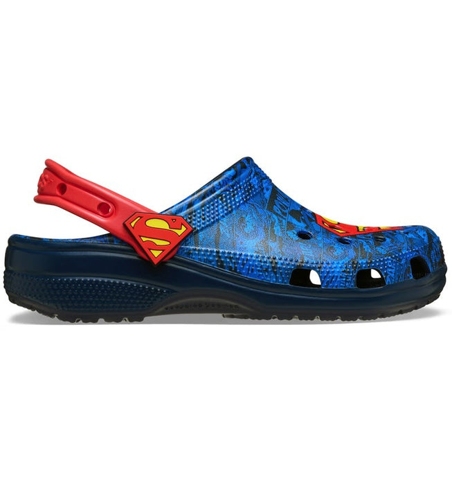 Crocs Unisex Classic Clog Dc Comics Superman Shoes - Blue / Red - Just For Sports