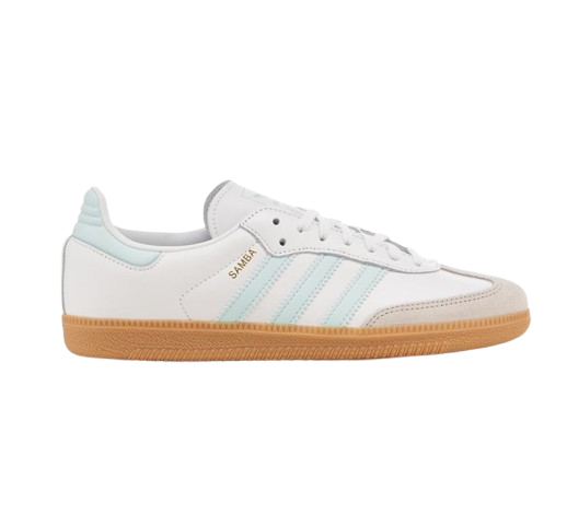 Adidas Kids' Samba Og Shoes - White / Semi Flash Aqua Just For Sports Adidas Kids' Samba Og Shoes - White / Semi Flash Aqua Just For Sports