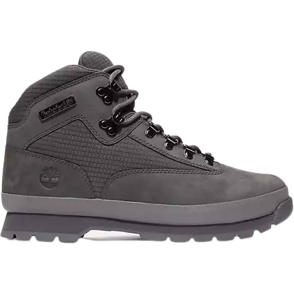 Timberland Men's Euro Hiker Hiking Boots Shoes - Dark Grey Nubuck