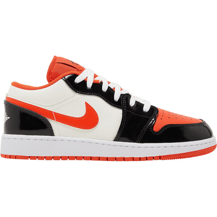 Orange black white air jordan 1 hotsell