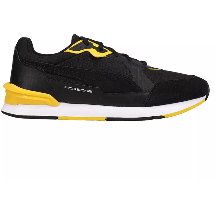 Puma Men s Porsche Legacy Low Racer Shoes Black Yellow