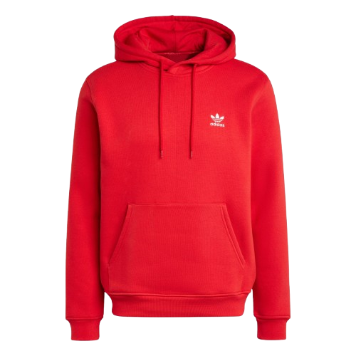 Adidas Men's Trefoil Essentials Hoodie Apparel - Red - Just For Sports