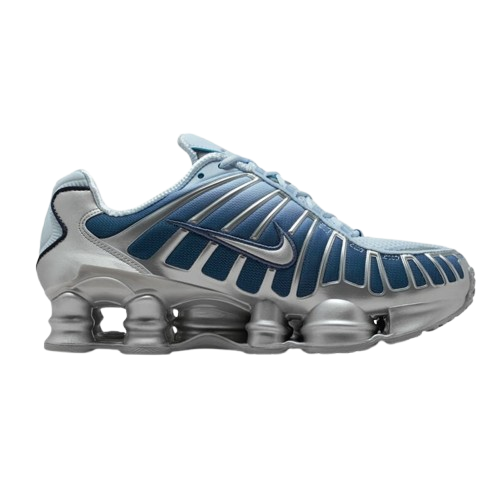 Nike Women's Shox Tl Fade Shoes - Silver / Light Blue / Metallic Silver - Just For Sports