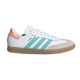 Adidas Men's Samba Inter Miami CF Indoor Soccer Shoes - White / Easy Mint / Gum