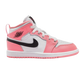 Nike Kids' Jordan 1 Mid Pink Gaze Shoes - Pink Gaze / Pearl Pink / White