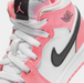 Nike Kids' Jordan 1 Mid Pink Gaze Shoes - Pink Gaze / Pearl Pink / White - Just For Sports
