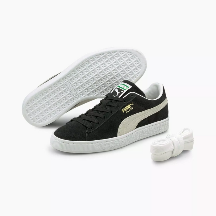 Puma Men s Suede Classic 21 Shoes Black White Just For Sports