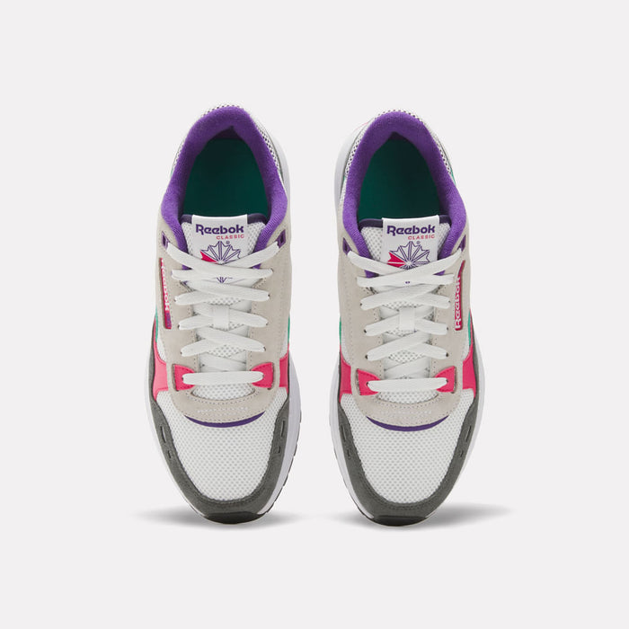 Reebok Men's Classic Leather Shoes - Black / White / Pink - Just For Sports