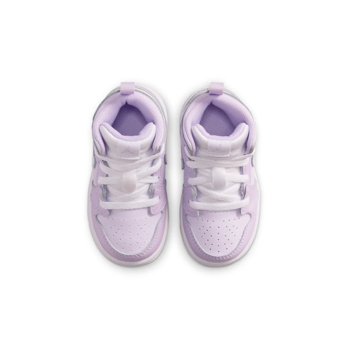 Nike Kids' Jordan 1 Mid Shoes - Violet Mist / Barely Grape / White - Just For Sports